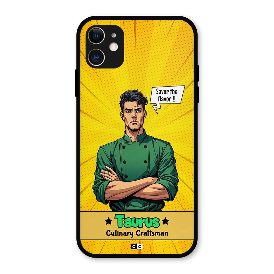Taurus Craft Metal Back Case for iPhone 11