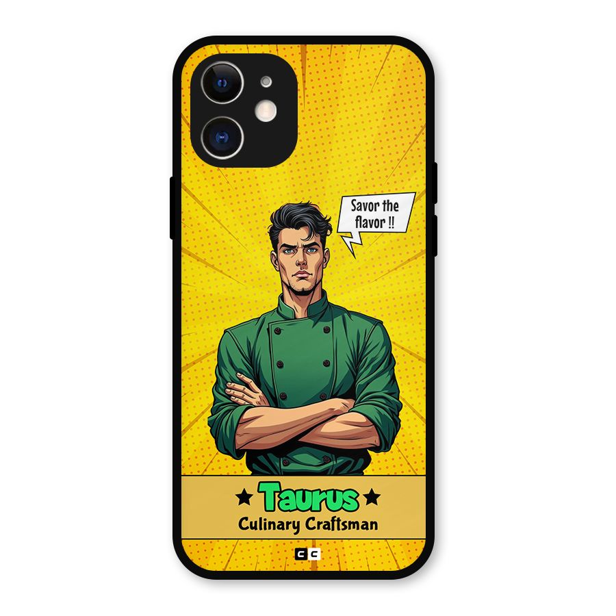 Taurus Craft Metal Back Case for iPhone 12