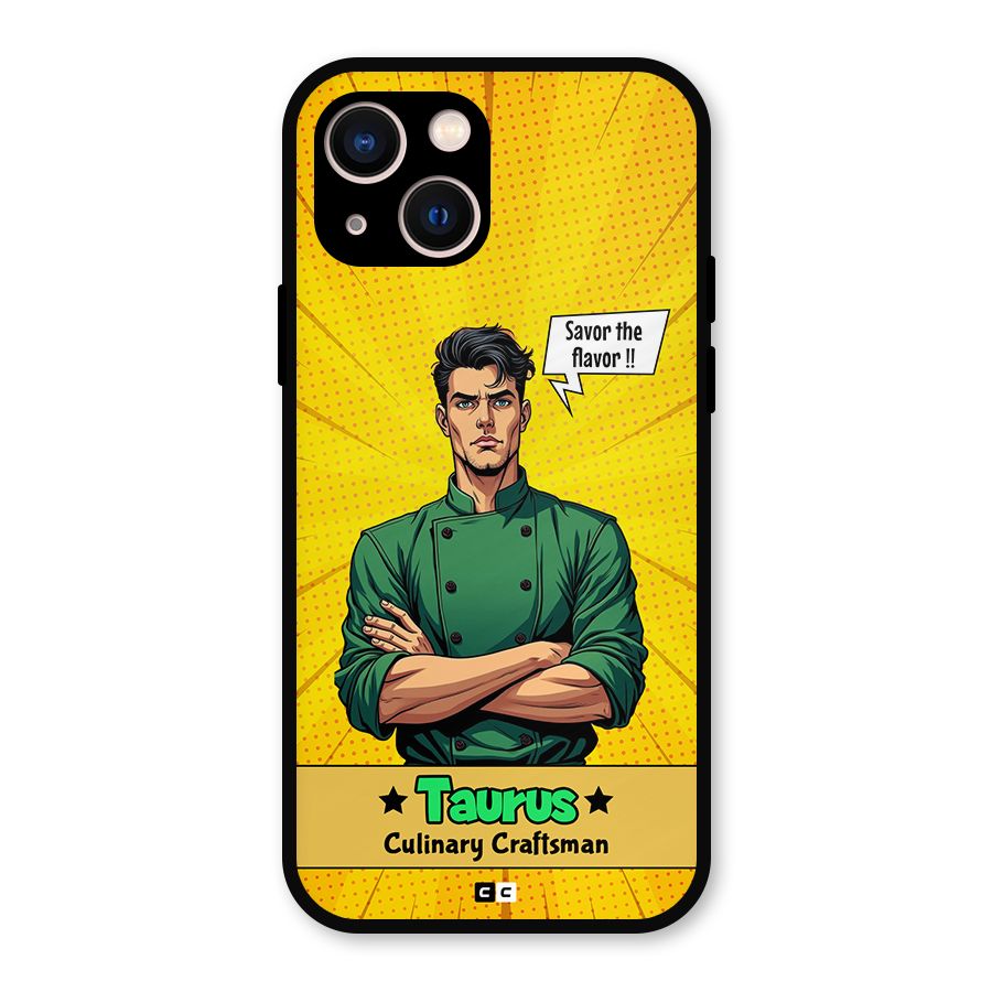 Taurus Craft Metal Back Case for iPhone 13