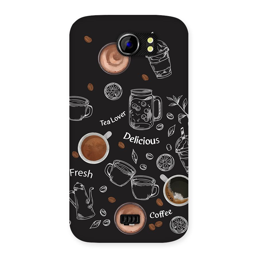 Tea And Coffee Mixture Back Case for Canvas 2 A110