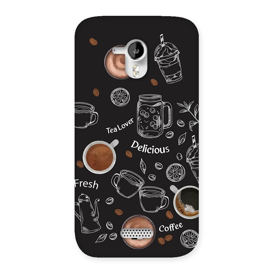 Tea And Coffee Mixture Back Case for Canvas HD A116