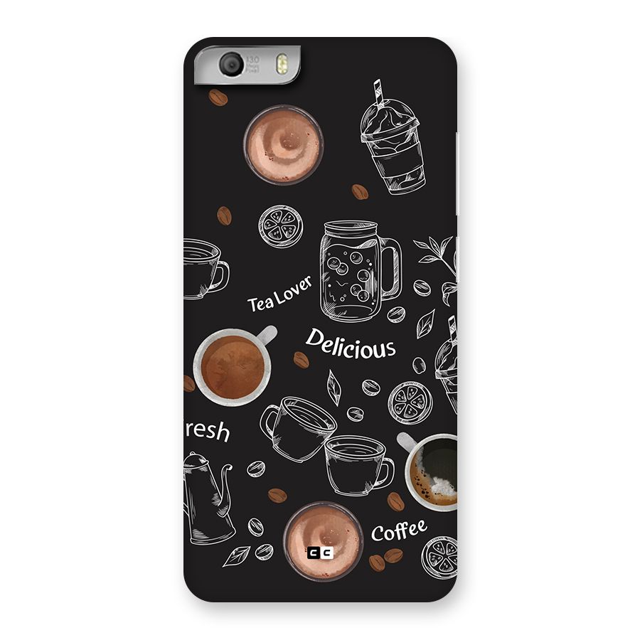 Tea And Coffee Mixture Back Case for Canvas Knight 2