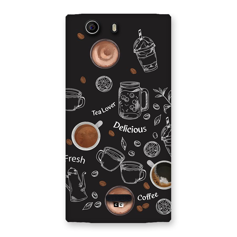 Tea And Coffee Mixture Back Case for Canvas Nitro 2 E311