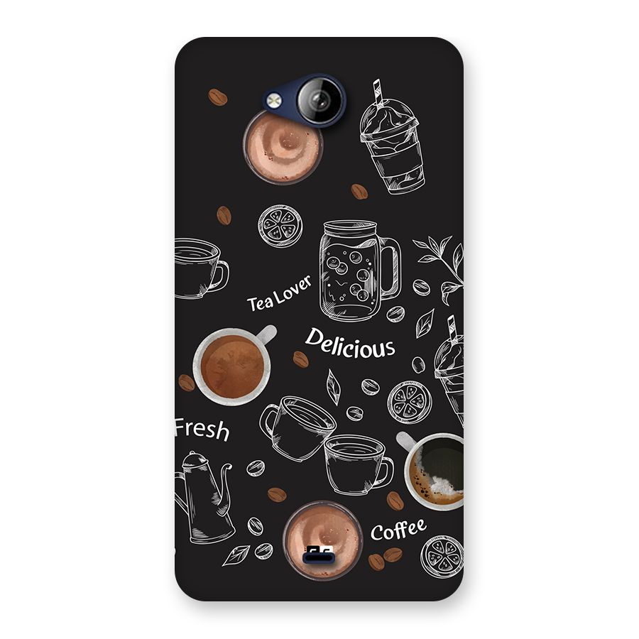 Tea And Coffee Mixture Back Case for Canvas Play Q355