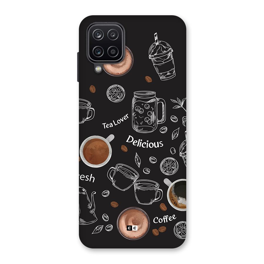 Tea And Coffee Mixture Back Case for Galaxy A12