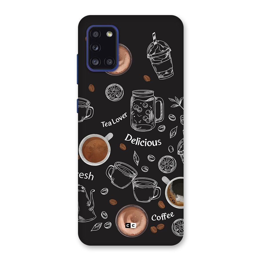 Tea And Coffee Mixture Back Case for Galaxy A31
