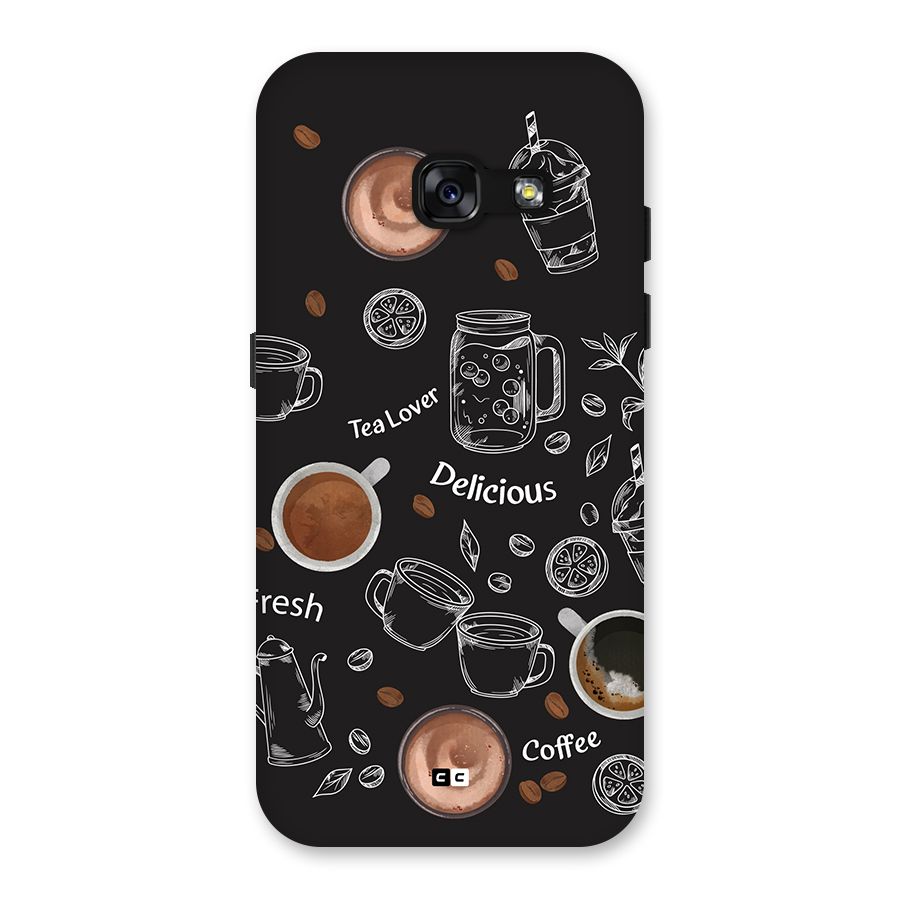 Tea And Coffee Mixture Back Case for Galaxy A3 (2017)