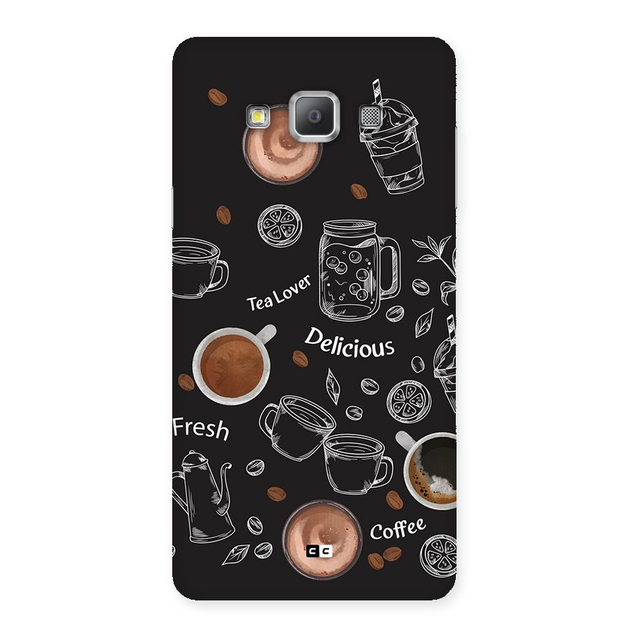 Tea And Coffee Mixture Back Case for Galaxy A7