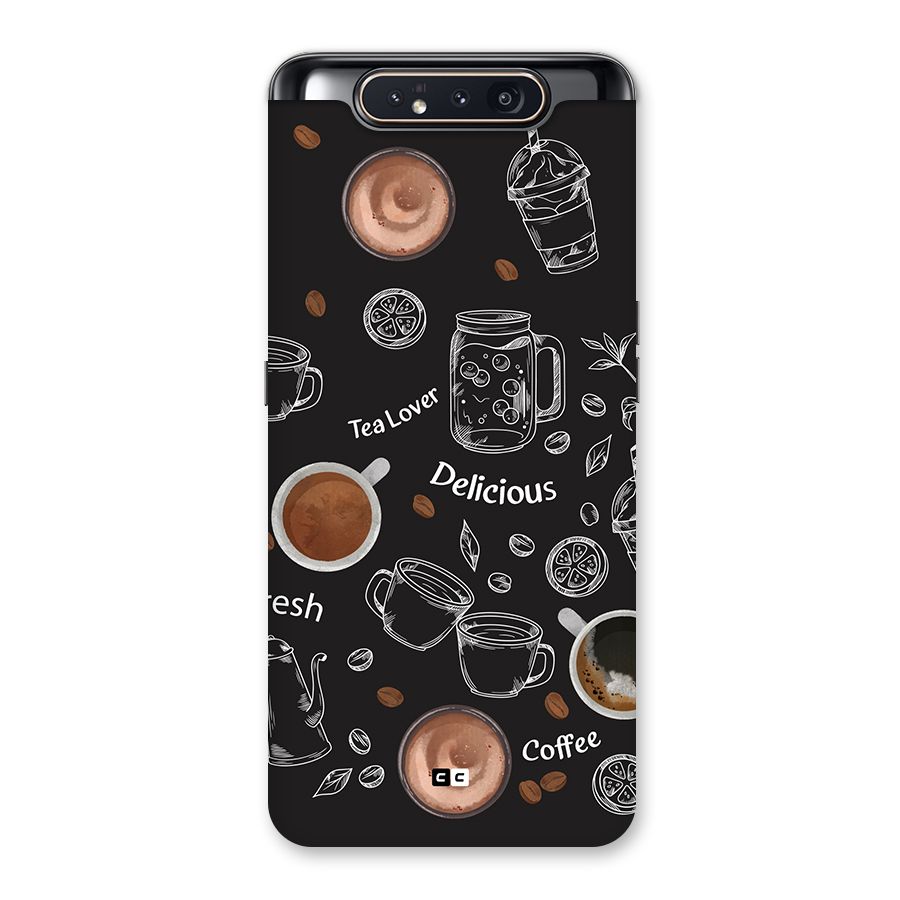 Tea And Coffee Mixture Back Case for Galaxy A80