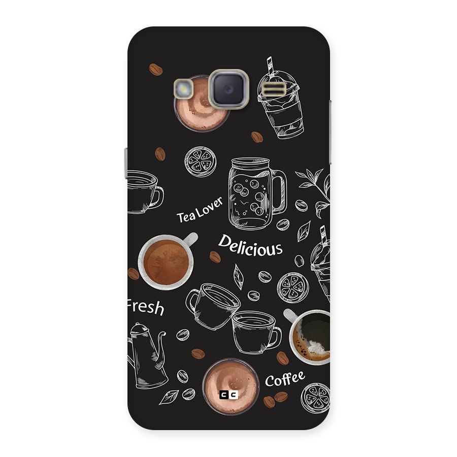 Tea And Coffee Mixture Back Case for Galaxy J2
