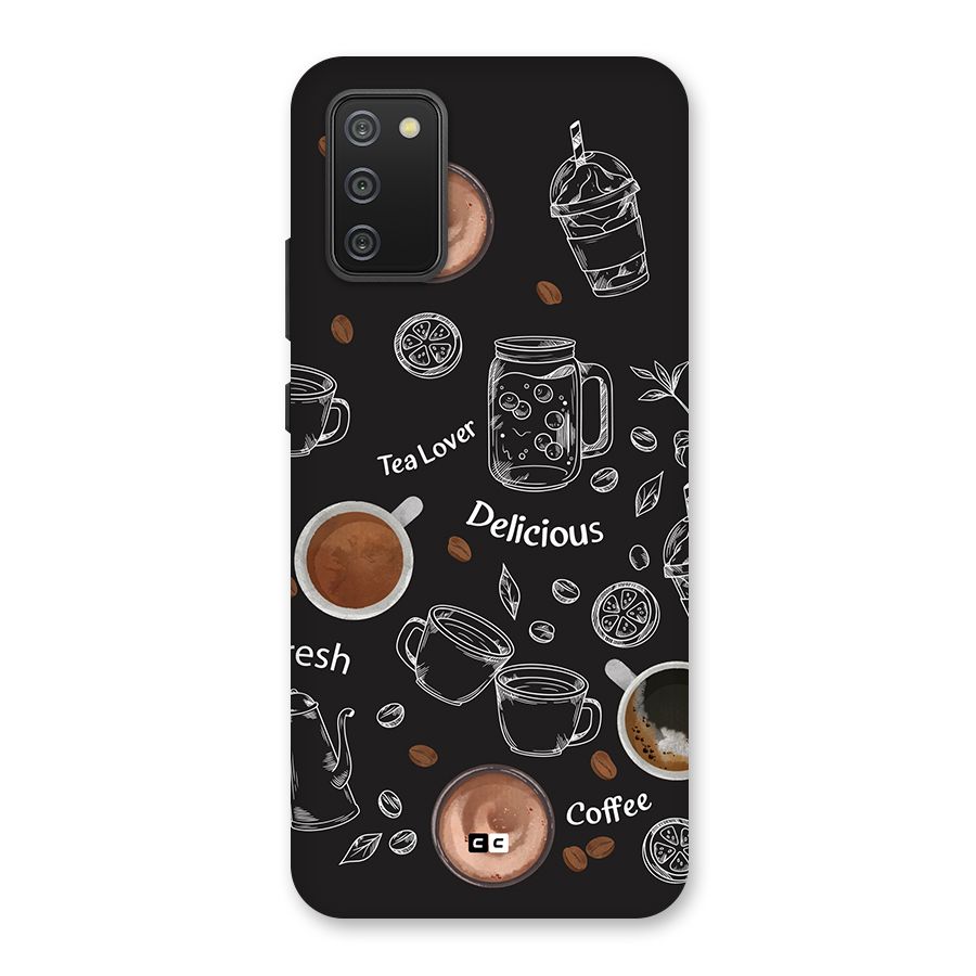 Tea And Coffee Mixture Back Case for Galaxy M02s