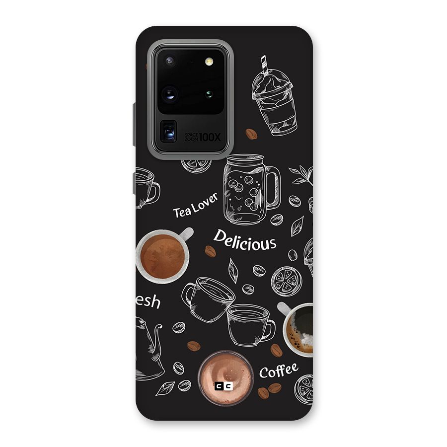 Tea And Coffee Mixture Back Case for Galaxy S20 Ultra