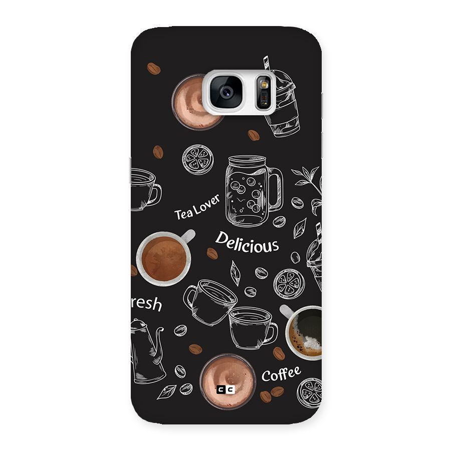 Tea And Coffee Mixture Back Case for Galaxy S7 Edge