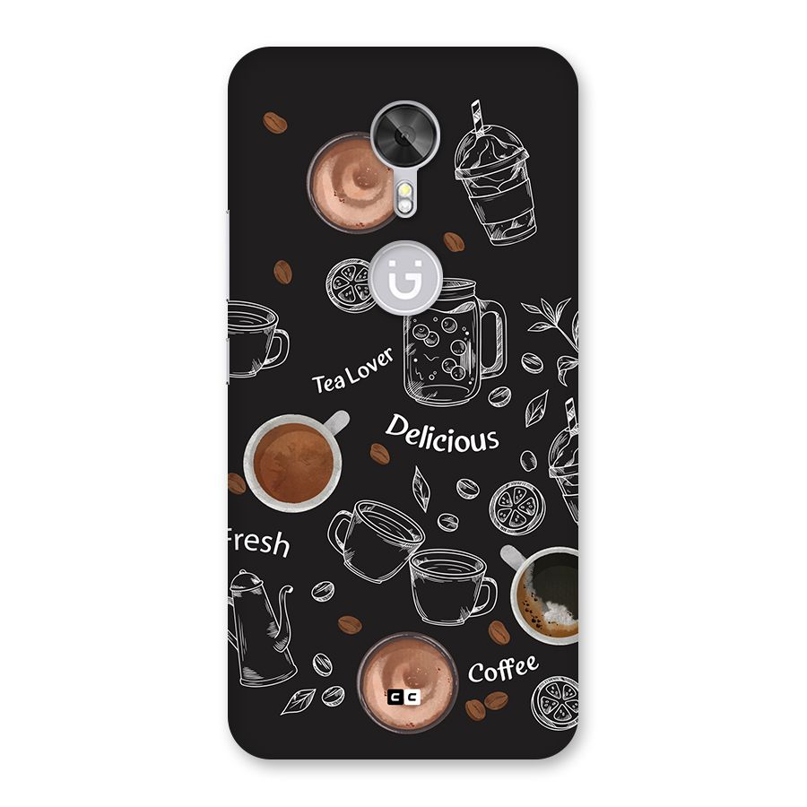 Tea And Coffee Mixture Back Case for Gionee A1