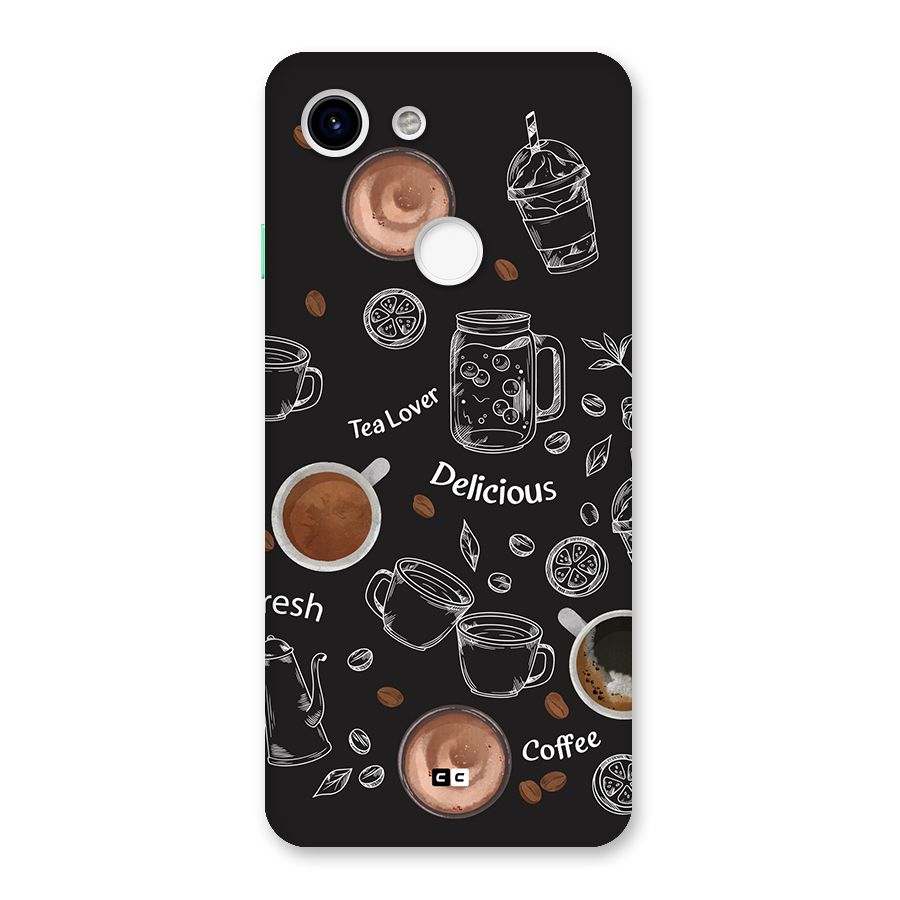 Tea And Coffee Mixture Back Case for Google Pixel 3