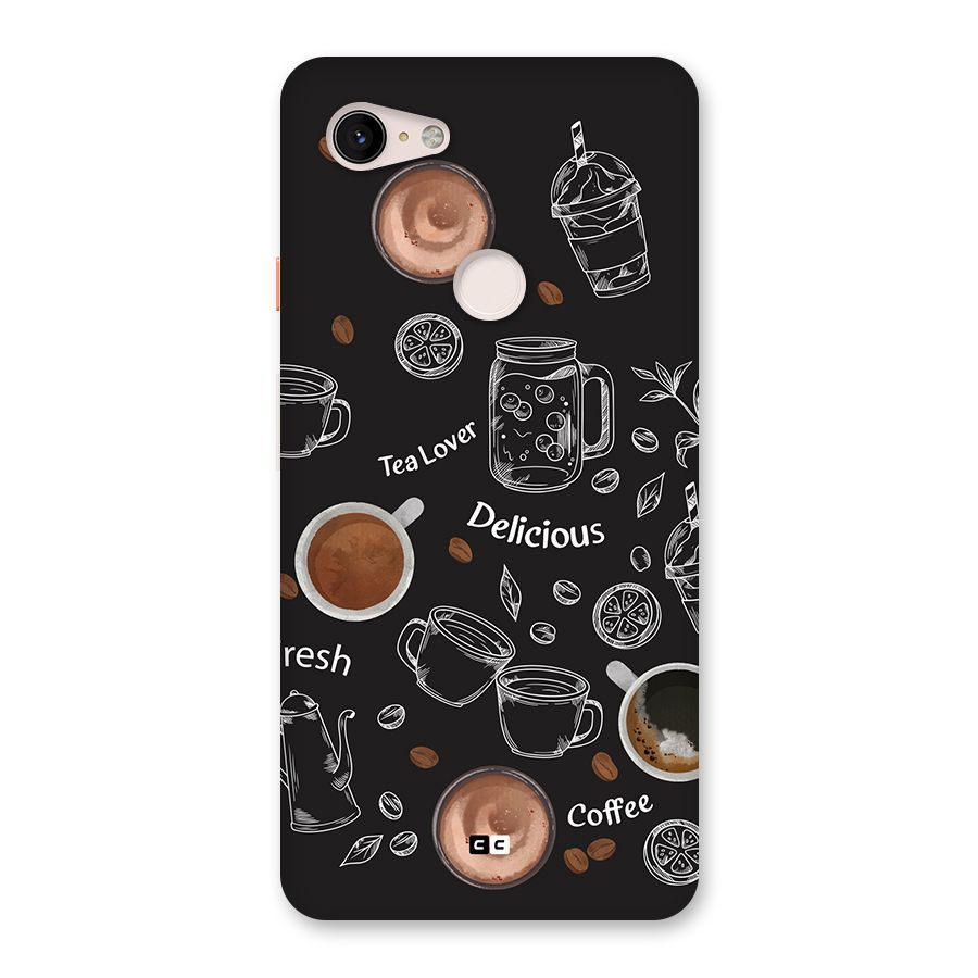 Tea And Coffee Mixture Back Case for Google Pixel 3 XL