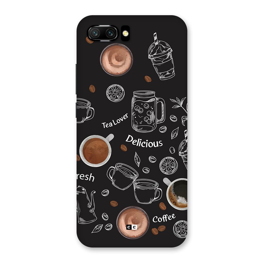 Tea And Coffee Mixture Back Case for Honor 10
