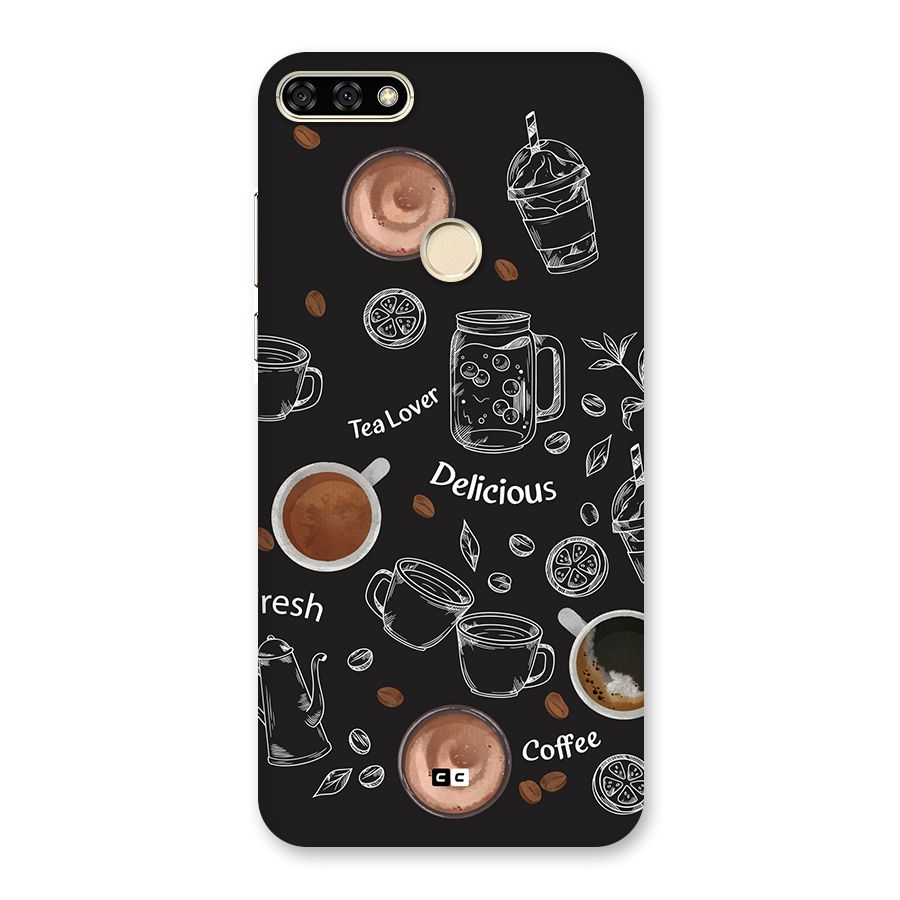 Tea And Coffee Mixture Back Case for Honor 7A