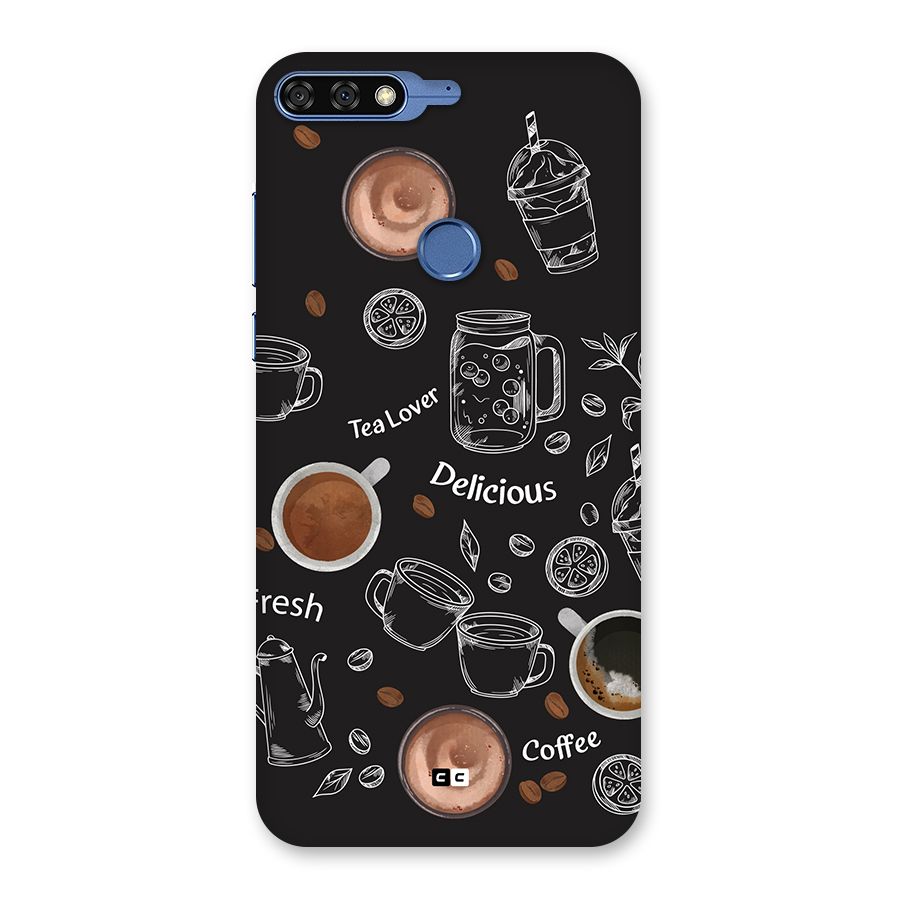 Tea And Coffee Mixture Back Case for Honor 7C