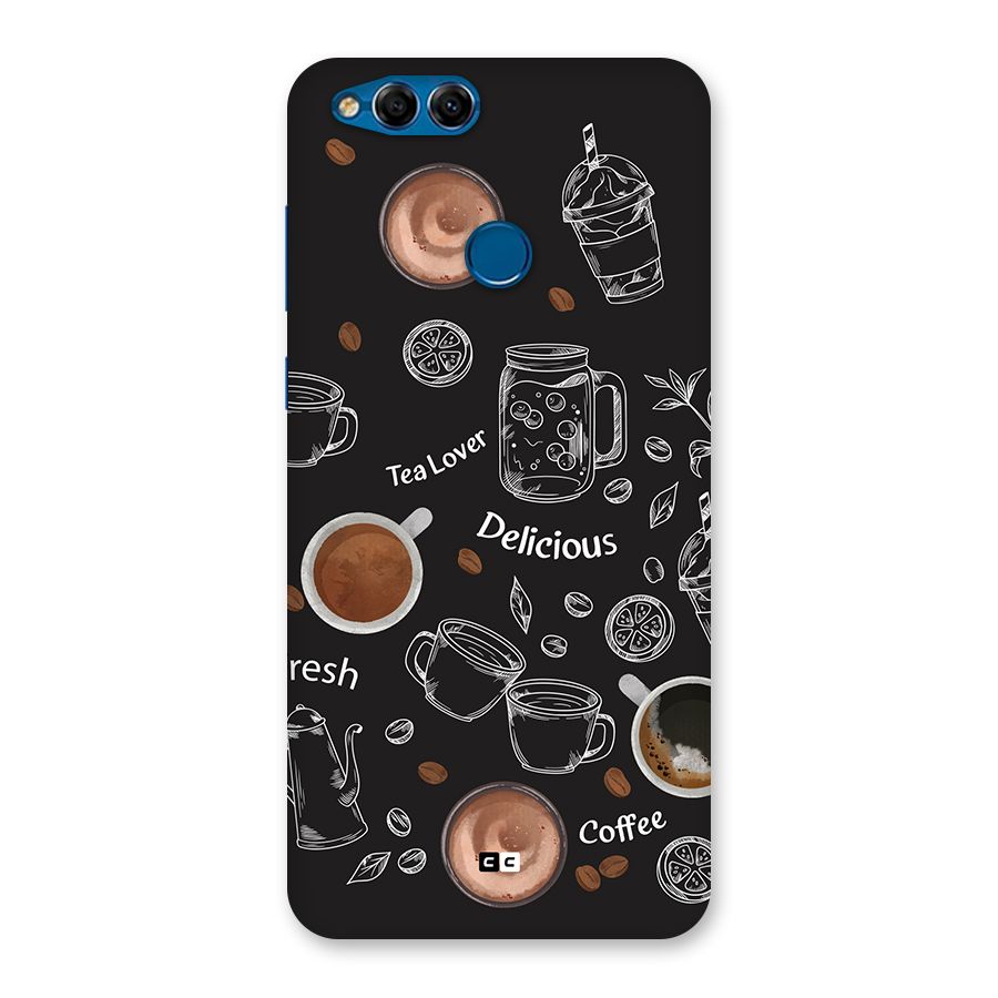 Tea And Coffee Mixture Back Case for Honor 7X