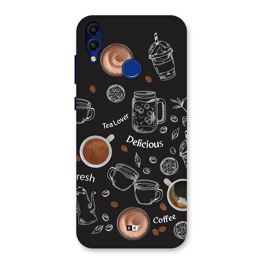 Tea And Coffee Mixture Back Case for Honor 8C