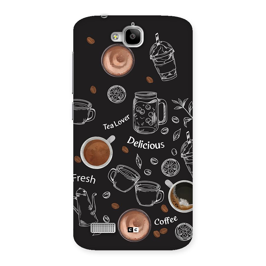 Tea And Coffee Mixture Back Case for Honor Holly