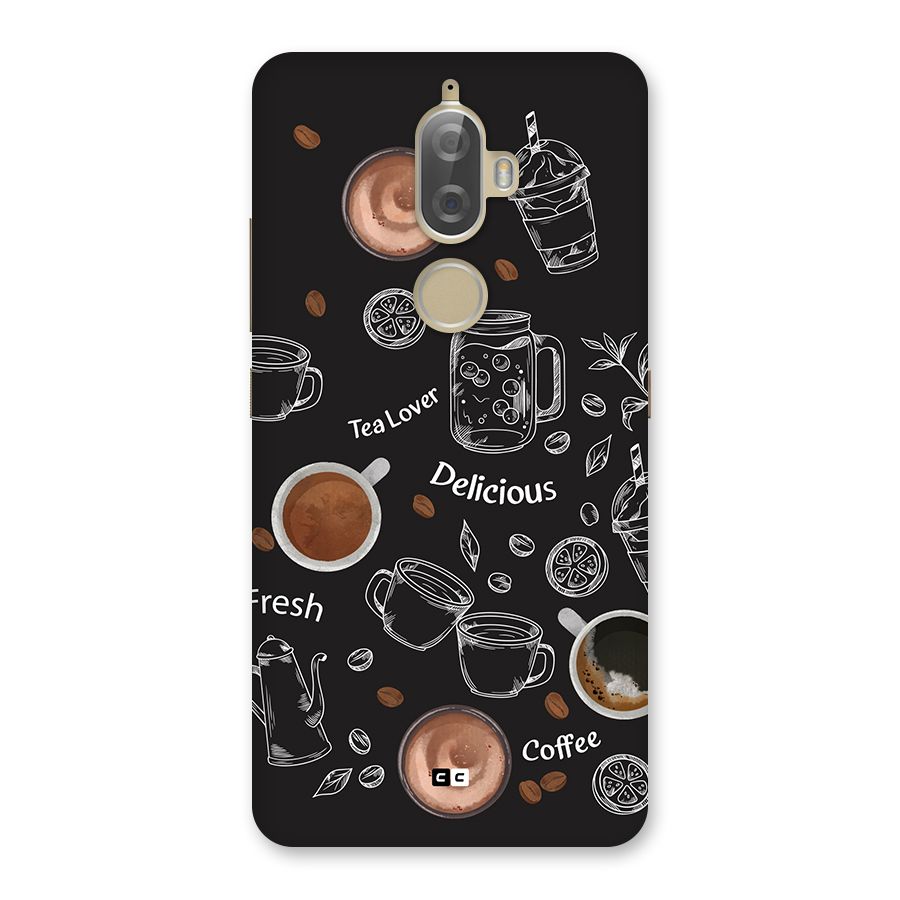 Tea And Coffee Mixture Back Case for Lenovo K8 Plus