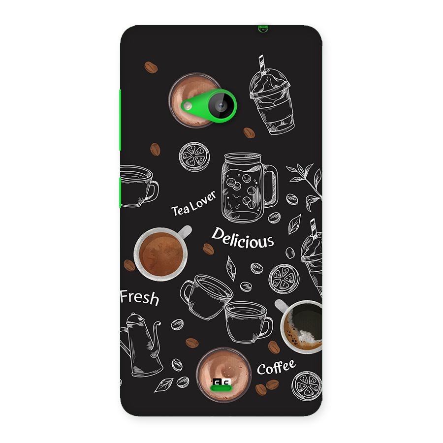 Tea And Coffee Mixture Back Case for Lumia 535
