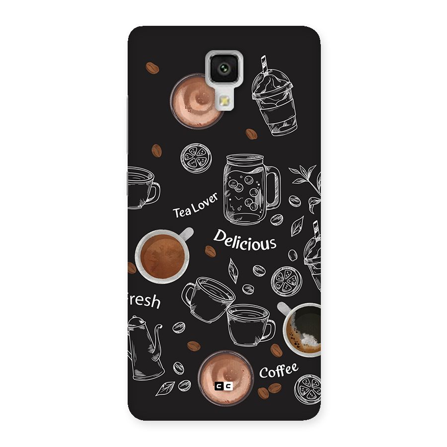 Tea And Coffee Mixture Back Case for Mi4