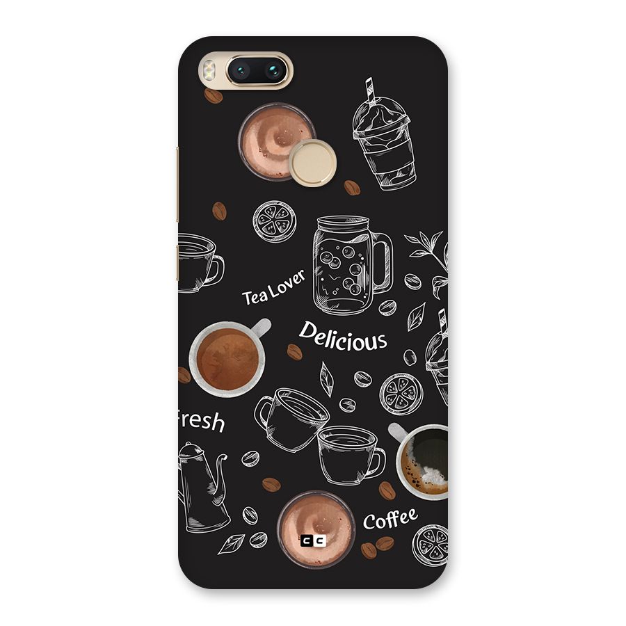 Tea And Coffee Mixture Back Case for Mi A1