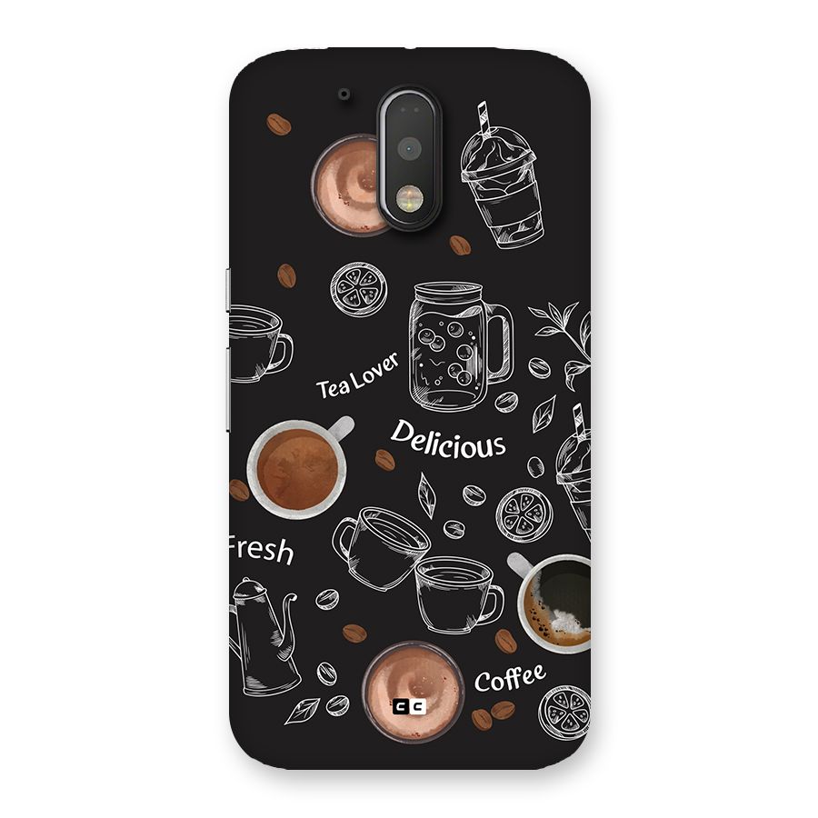 Tea And Coffee Mixture Back Case for Moto G4