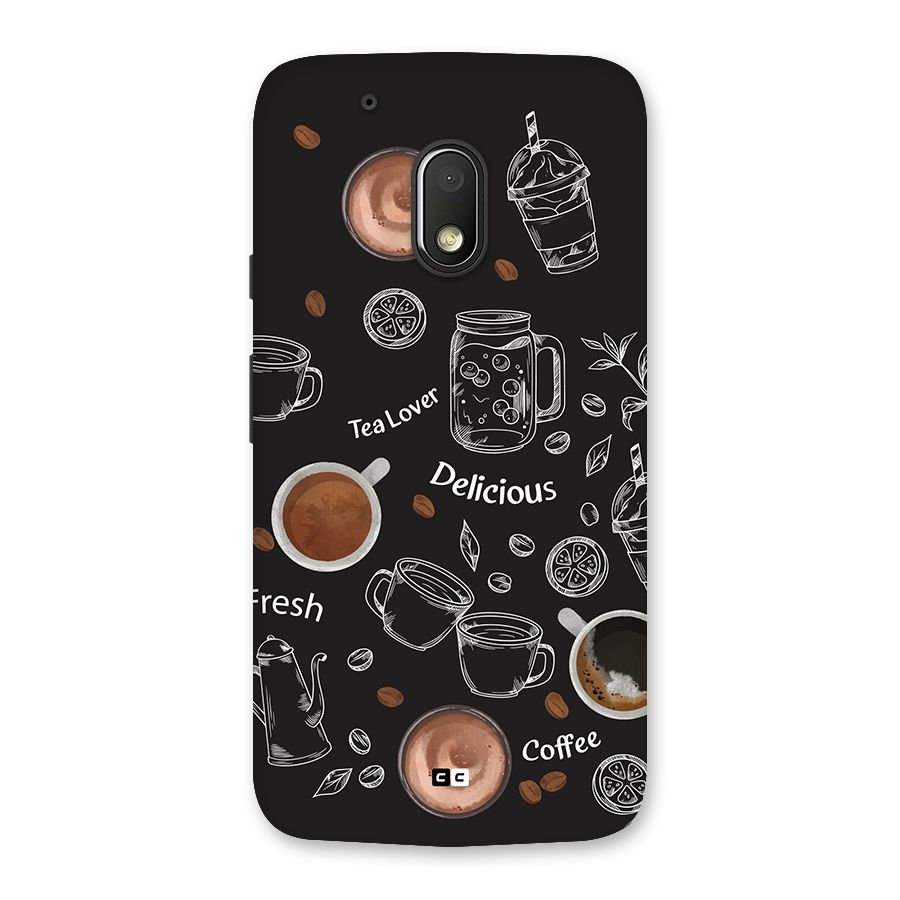 Tea And Coffee Mixture Back Case for Moto G4 Play