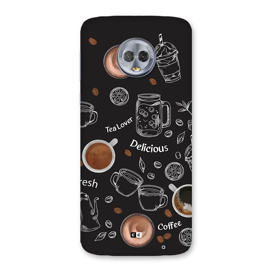 Tea And Coffee Mixture Back Case for Moto G6 Plus