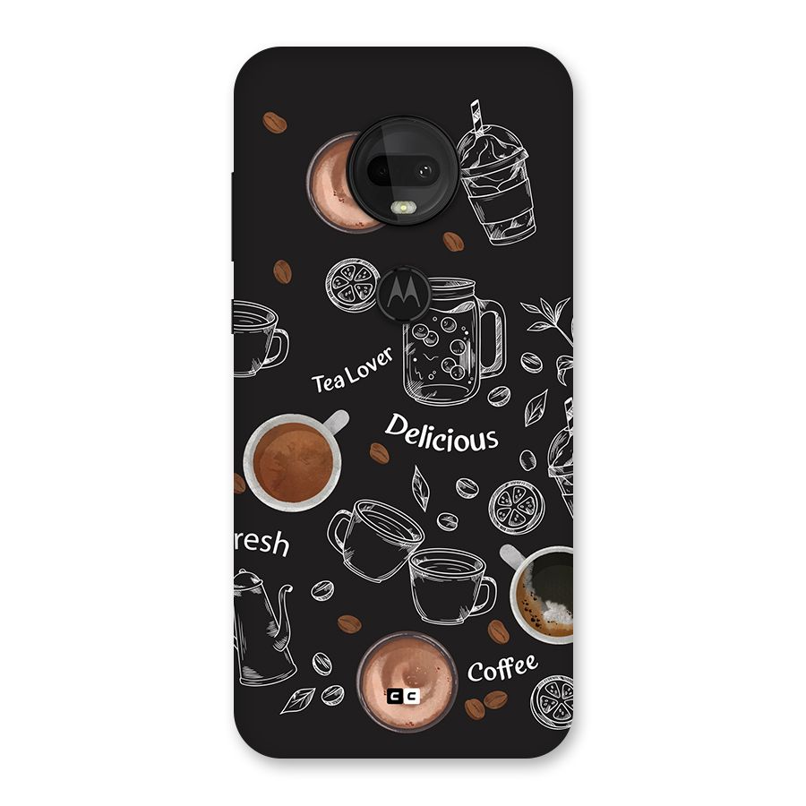 Tea And Coffee Mixture Back Case for Moto G7