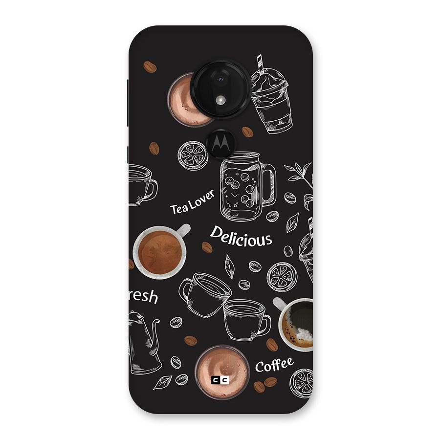 Tea And Coffee Mixture Back Case for Moto G7 Power