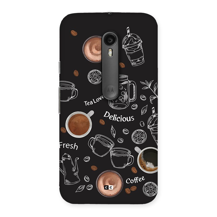Tea And Coffee Mixture Back Case for Moto G Turbo