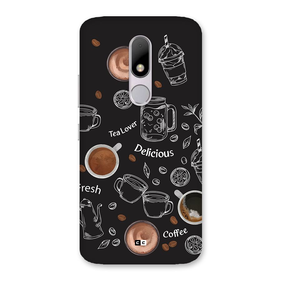 Tea And Coffee Mixture Back Case for Moto M