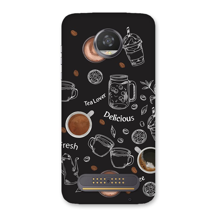 Tea And Coffee Mixture Back Case for Moto Z2 Play
