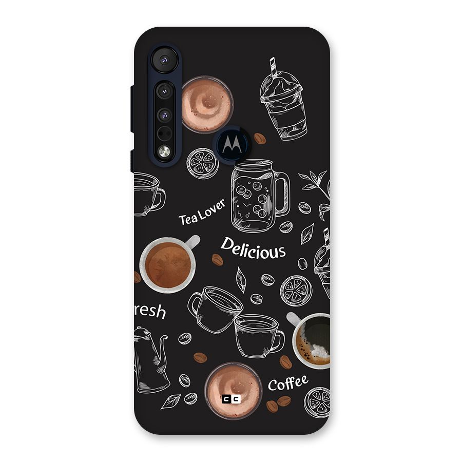 Tea And Coffee Mixture Back Case for Motorola One Macro