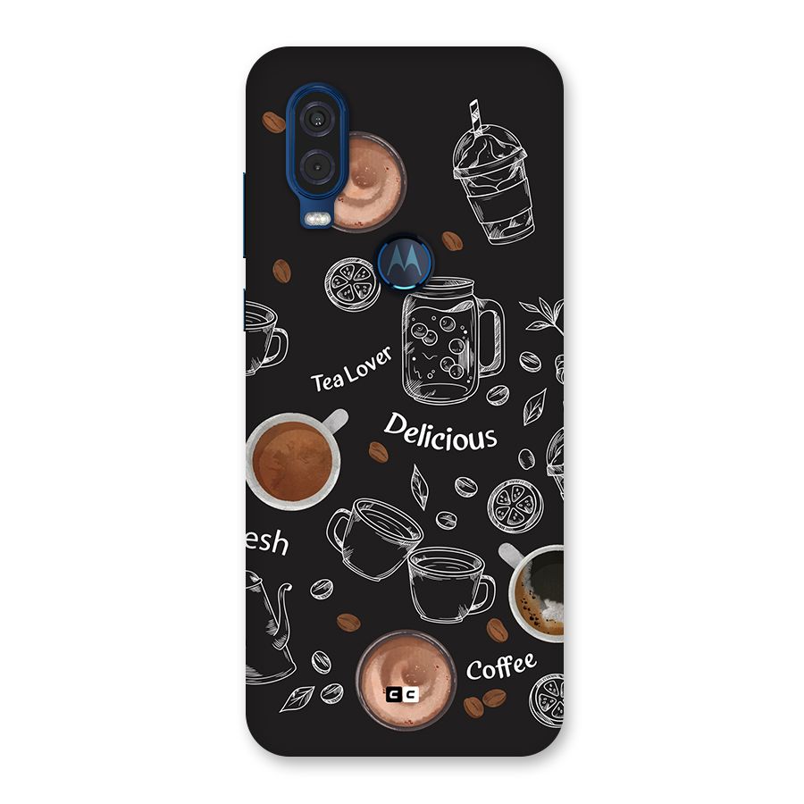 Tea And Coffee Mixture Back Case for Motorola One Vision