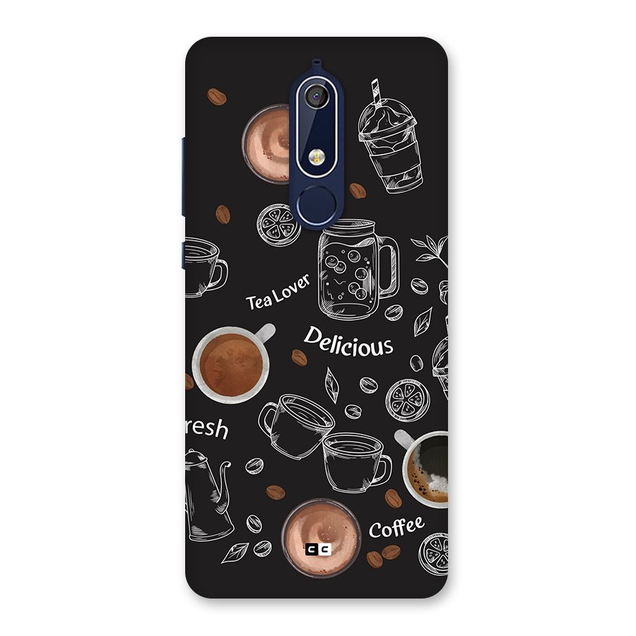 Tea And Coffee Mixture Back Case for Nokia 5.1