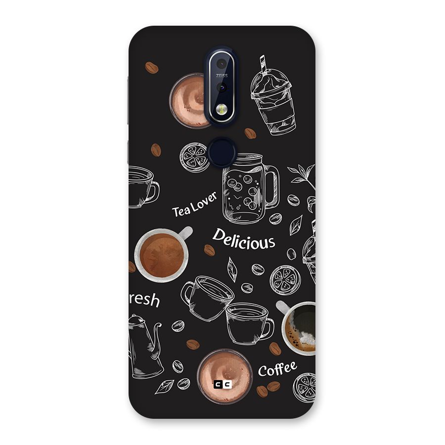 Tea And Coffee Mixture Back Case for Nokia 7.1
