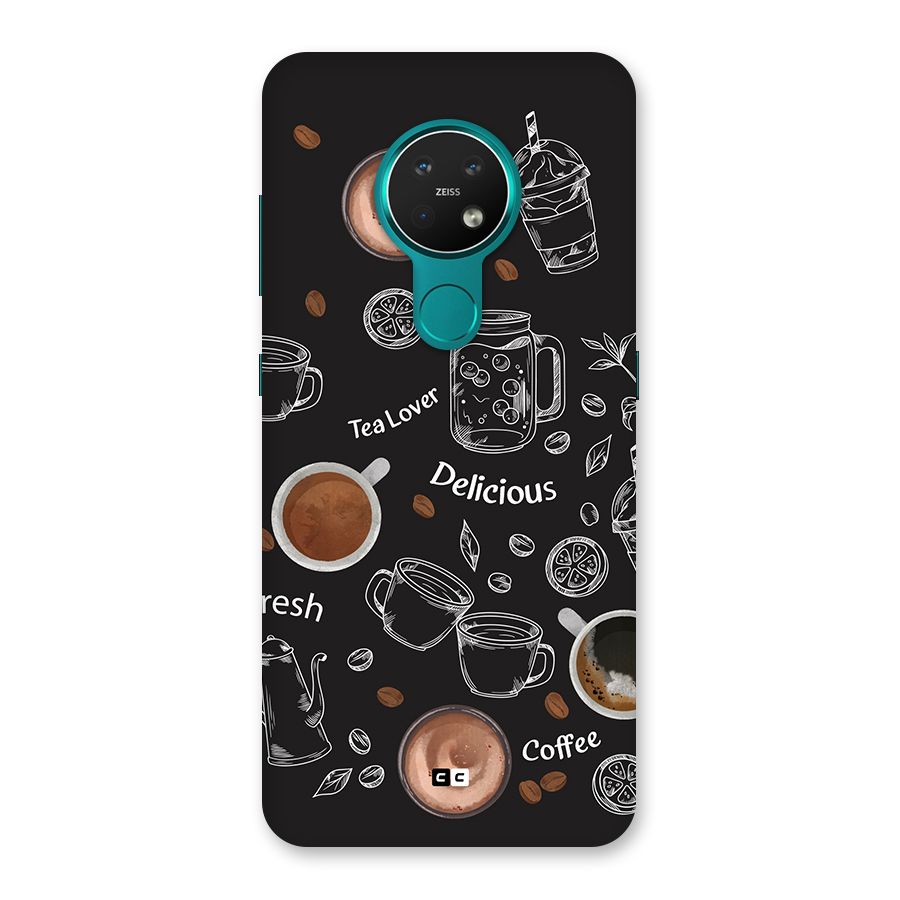 Tea And Coffee Mixture Back Case for Nokia 7.2