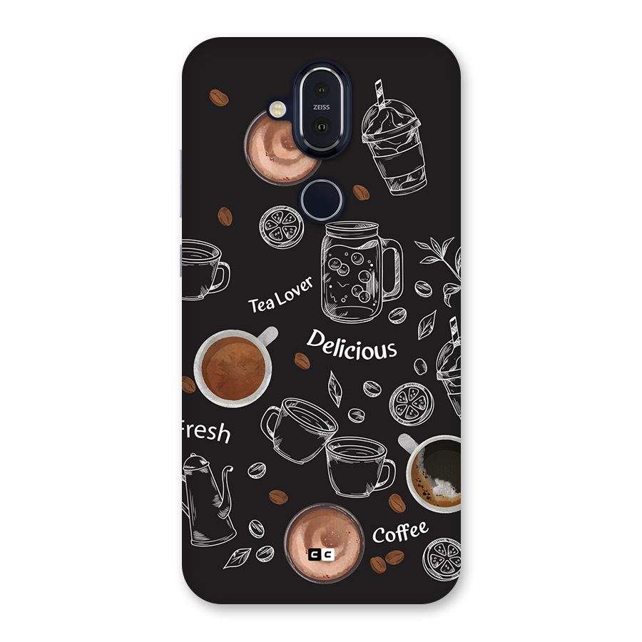 Tea And Coffee Mixture Back Case for Nokia 8.1