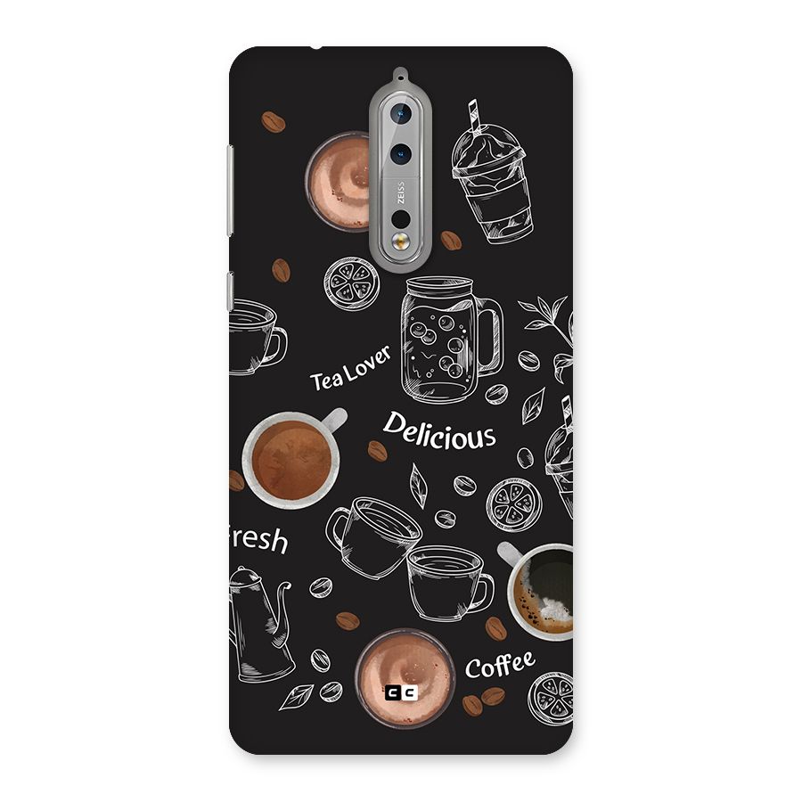 Tea And Coffee Mixture Back Case for Nokia 8