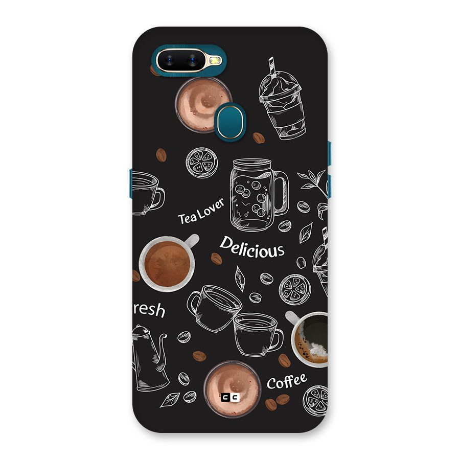 Tea And Coffee Mixture Back Case for Oppo A11k
