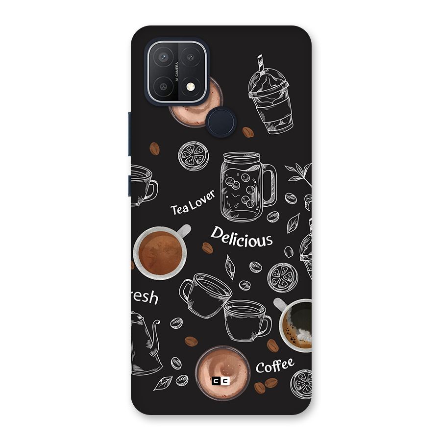 Tea And Coffee Mixture Back Case for Oppo A15