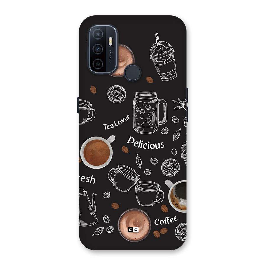 Tea And Coffee Mixture Back Case for Oppo A32