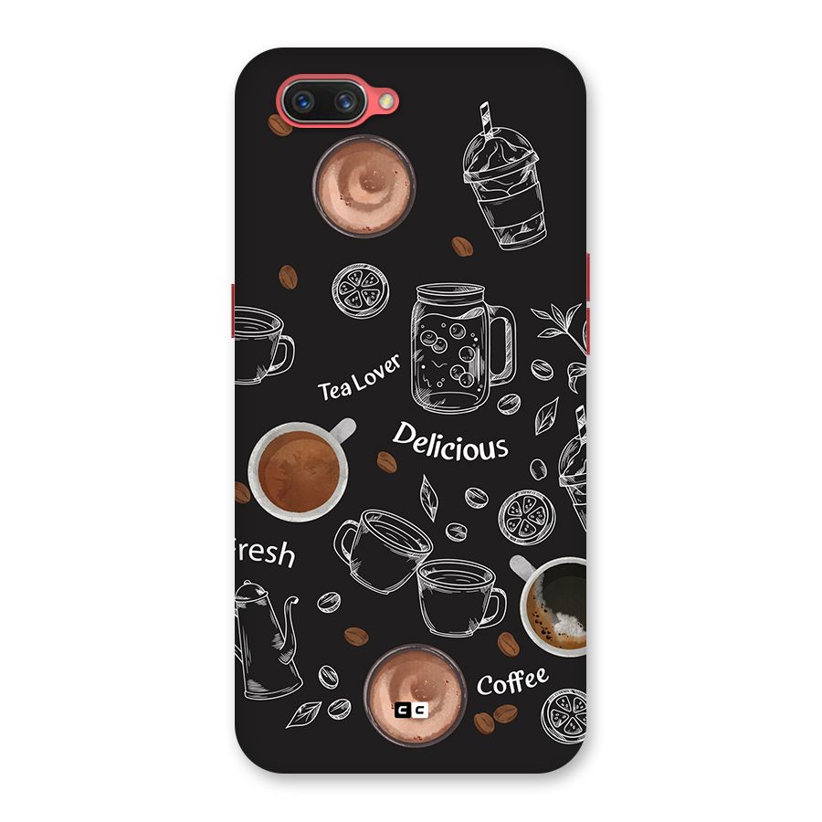 Tea And Coffee Mixture Back Case for Oppo A3s