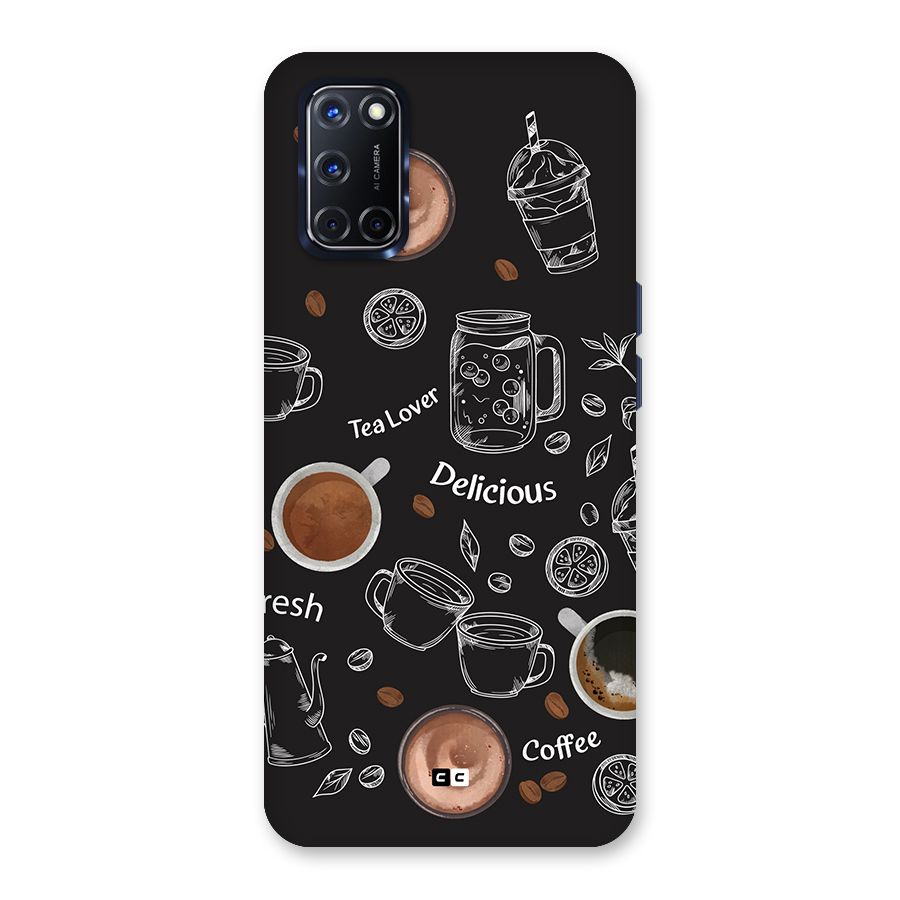 Tea And Coffee Mixture Back Case for Oppo A52